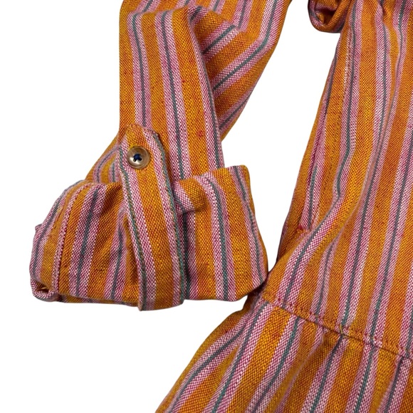 Anthropologie Pilcro Deanna Tiered Mini linen blend Shirtdress, XS - Picture 7 of 9